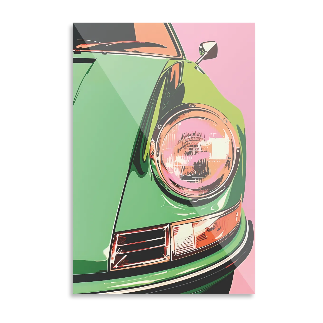 Grøn Porsche 1