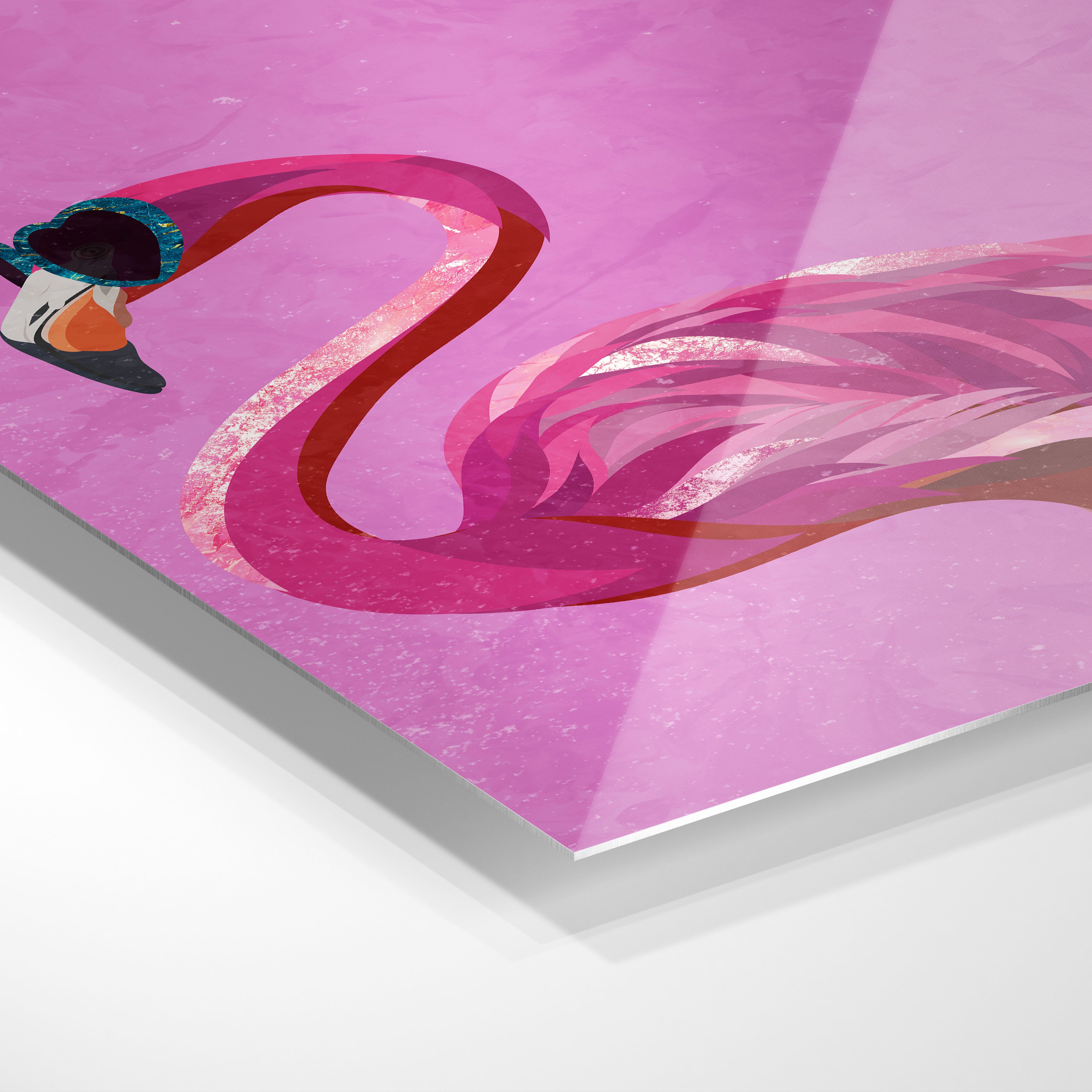 Glitter flamingo
