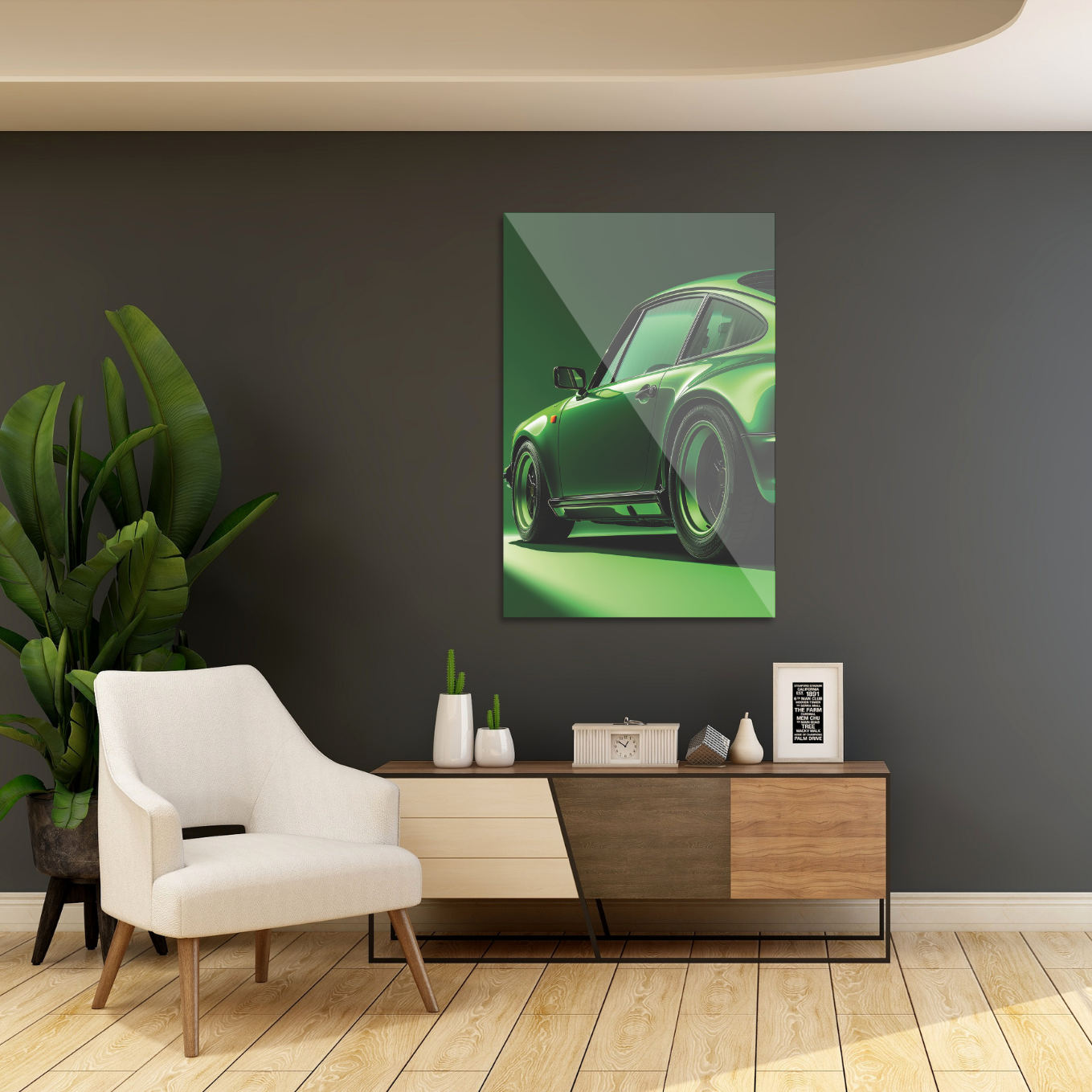 Grøn Porsche