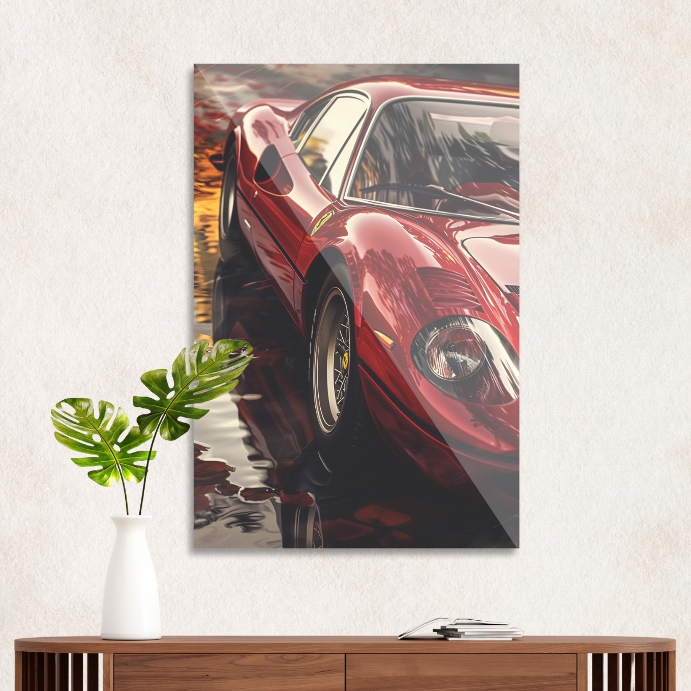 Klassisk rød Ferrari