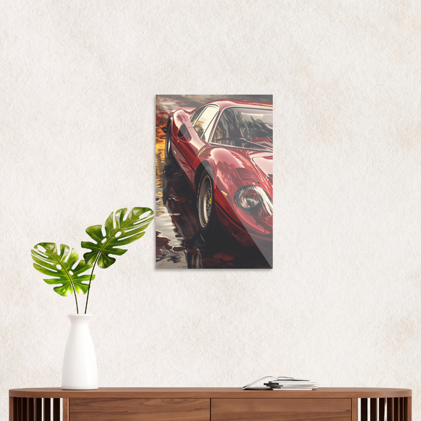 Klassisk rød Ferrari