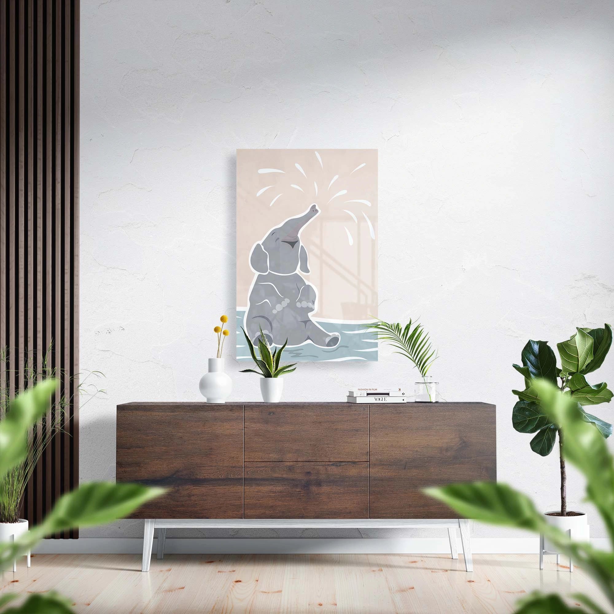 Elephant playing