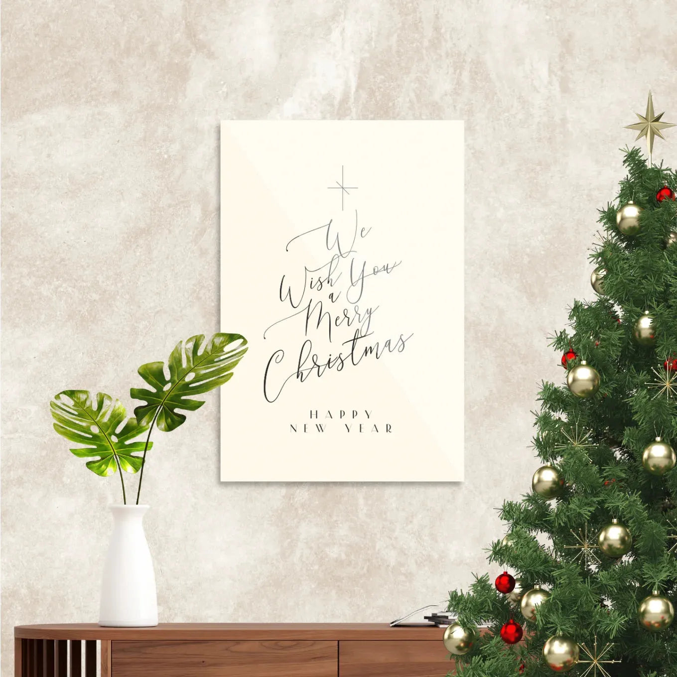 We Wish You A Merry Christmas "Happy New Year"