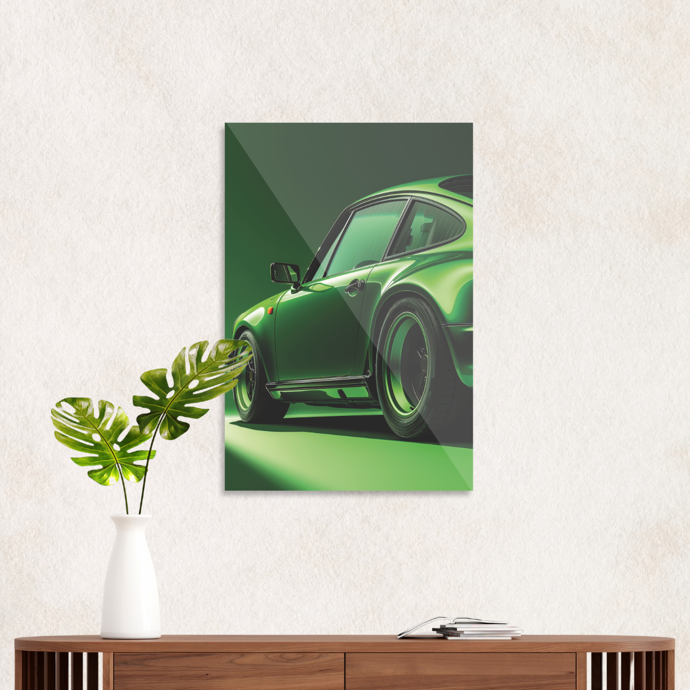 Grøn Porsche