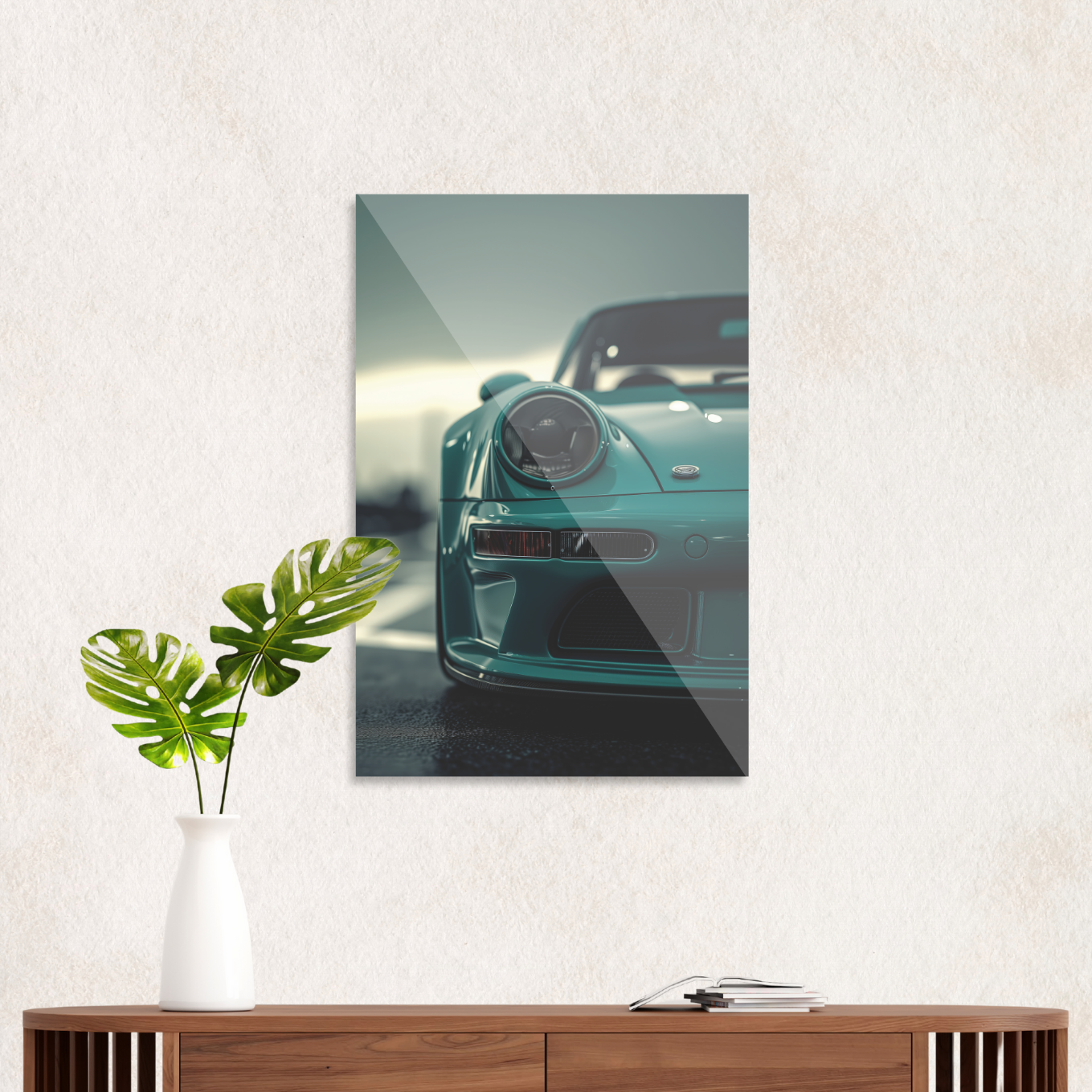 Teal Porsche