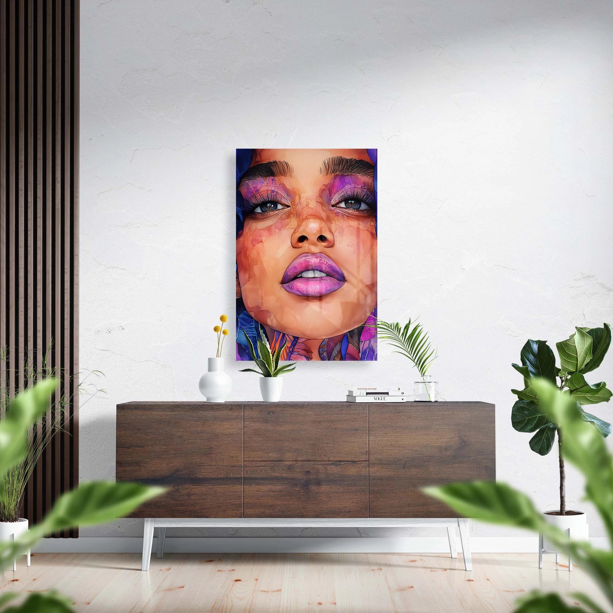 Colourful face