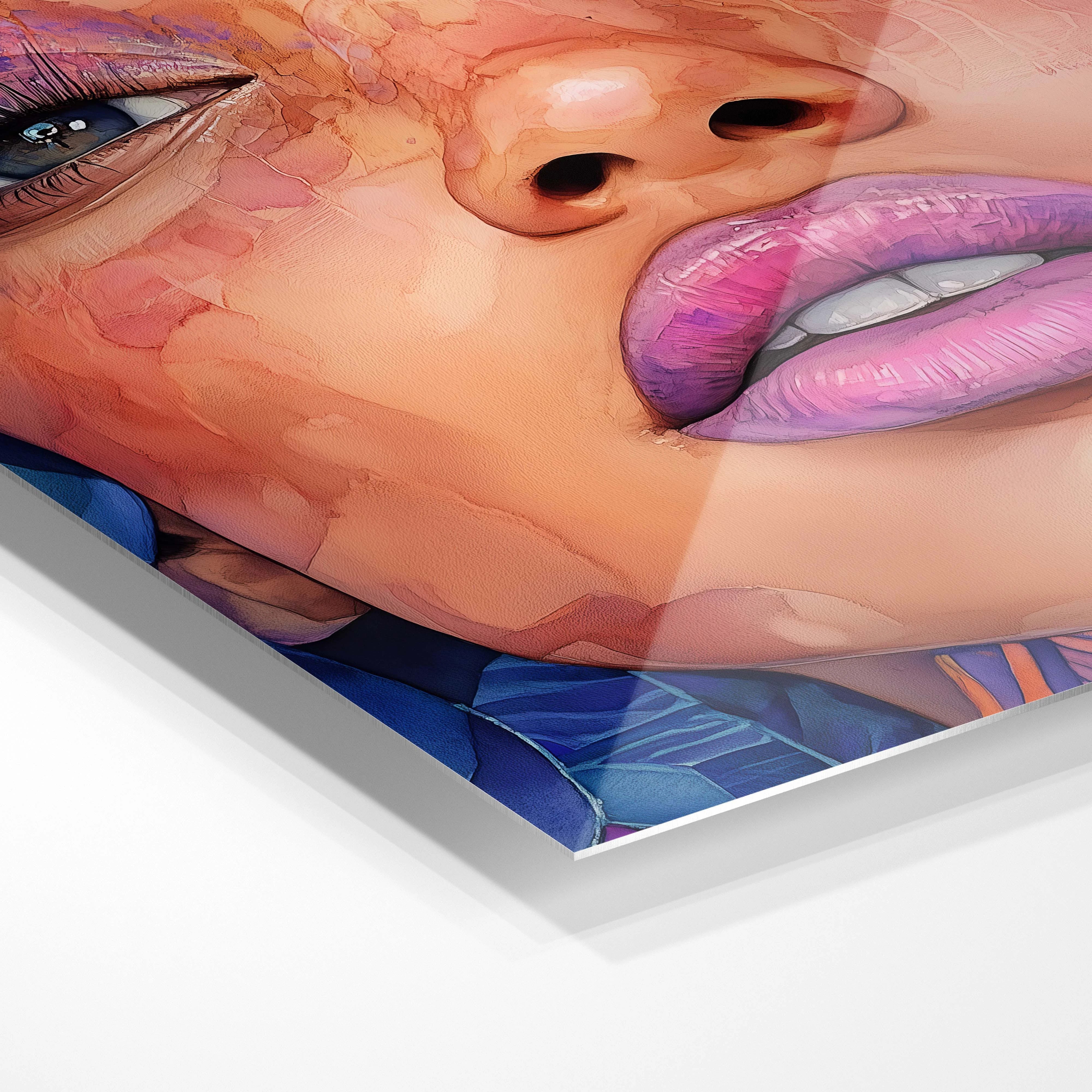 Colourful face