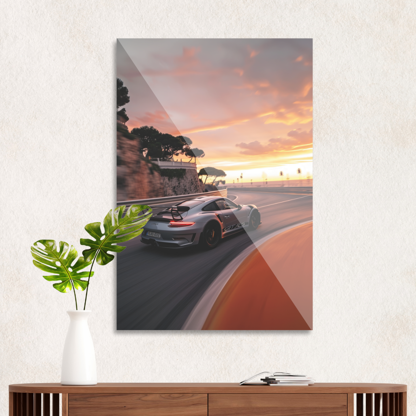 Porsche GT3 RS i solnedgang