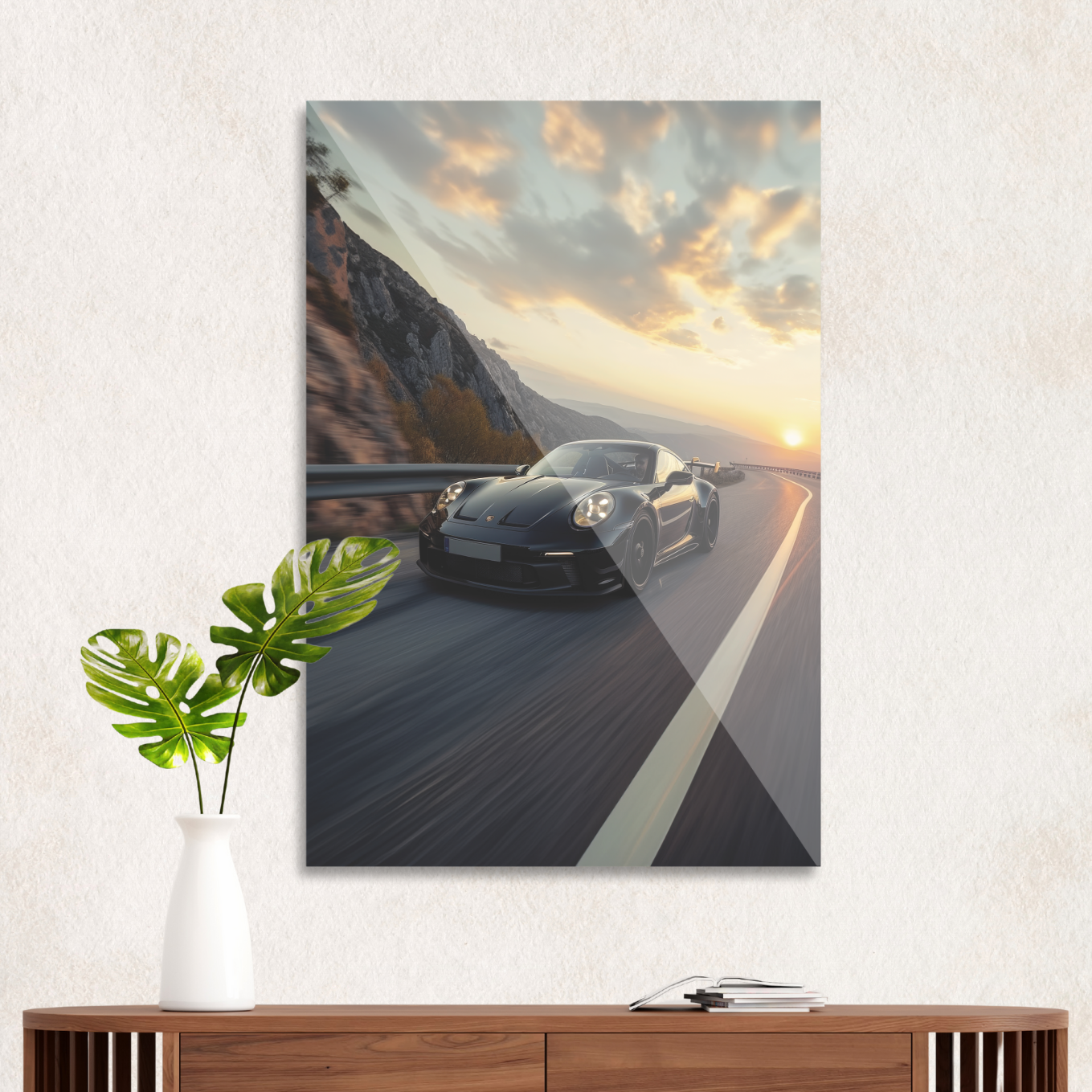 Porsche på åben vej