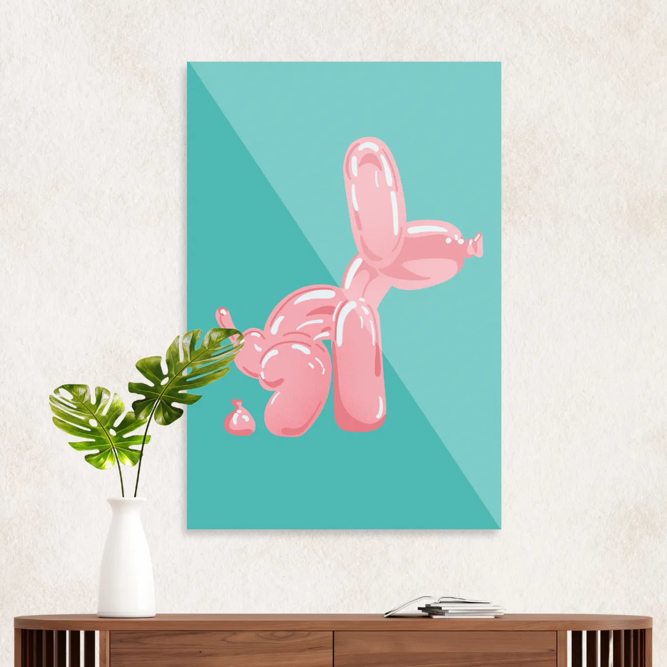 Pink ballonhund