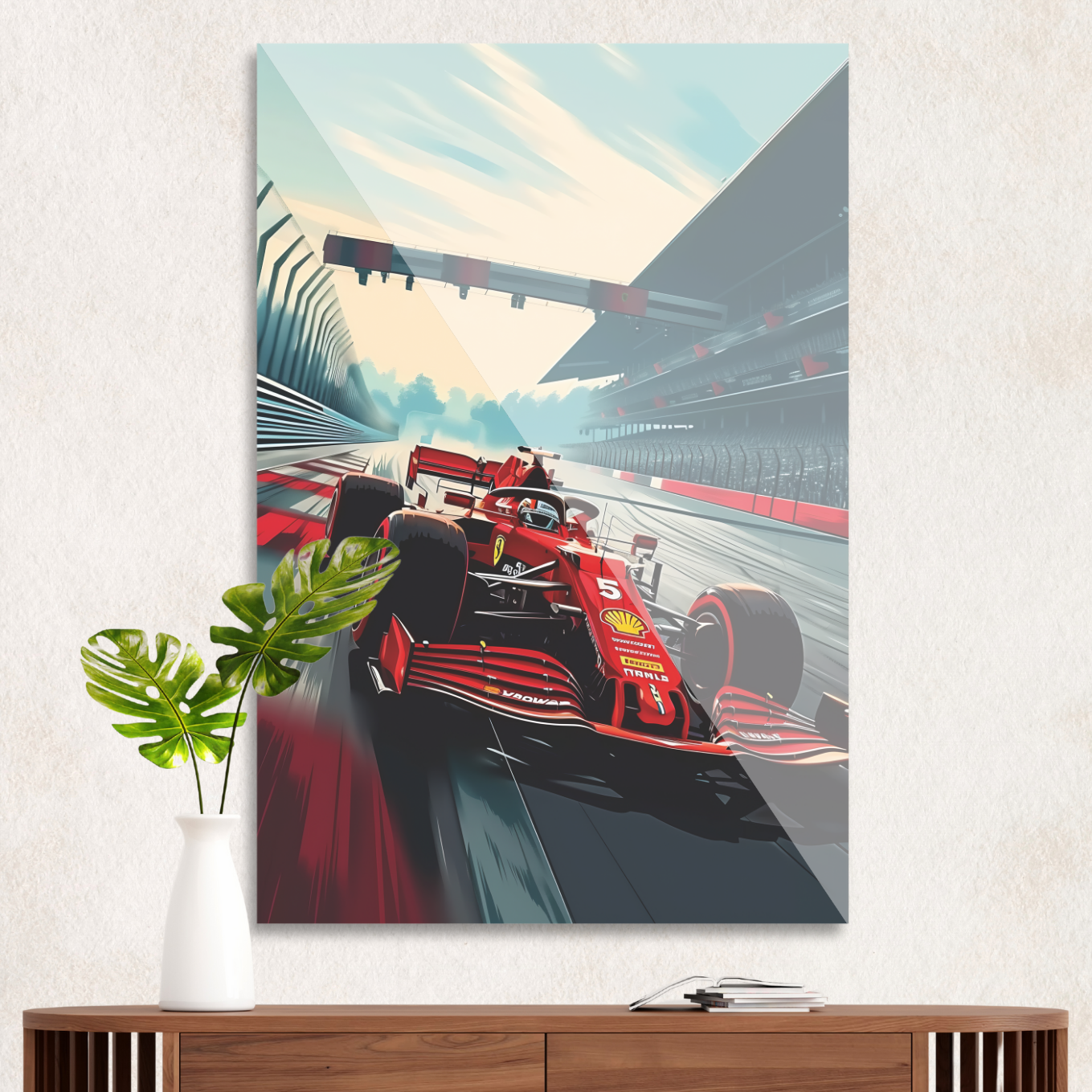 Ferrari racing victory