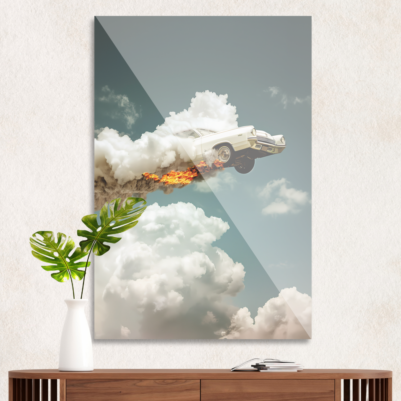 Flyvende klassisk bil