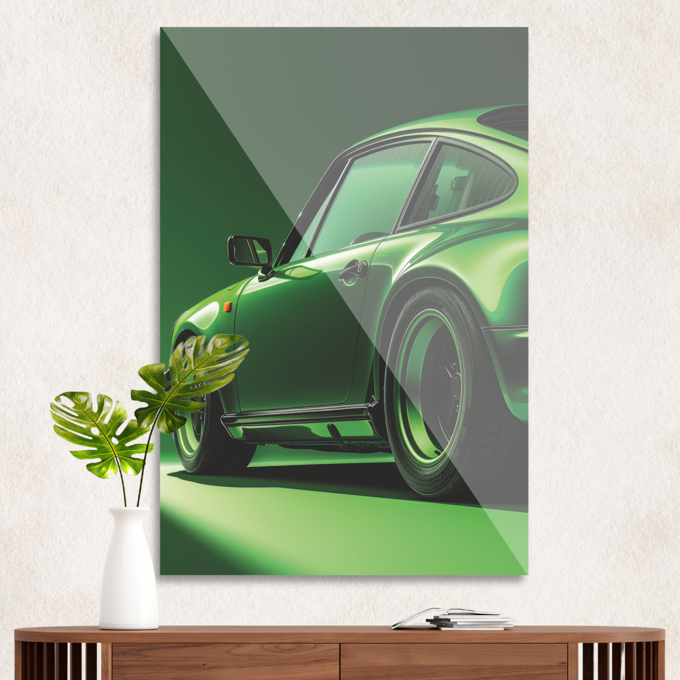 Grøn Porsche
