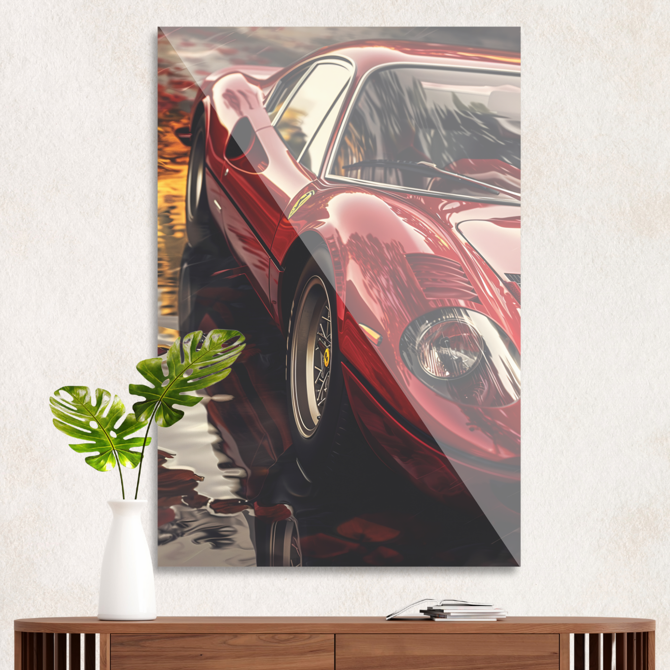 Klassisk rød Ferrari