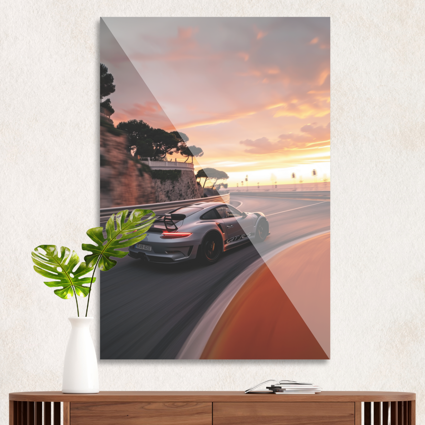 Porsche GT3 RS i solnedgang