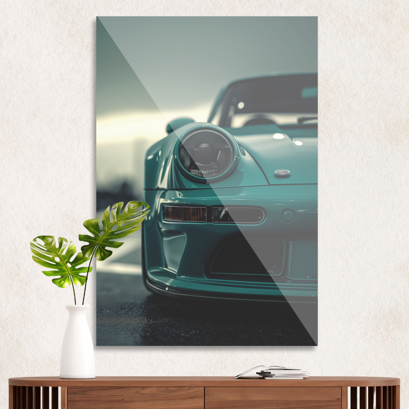 Teal Porsche