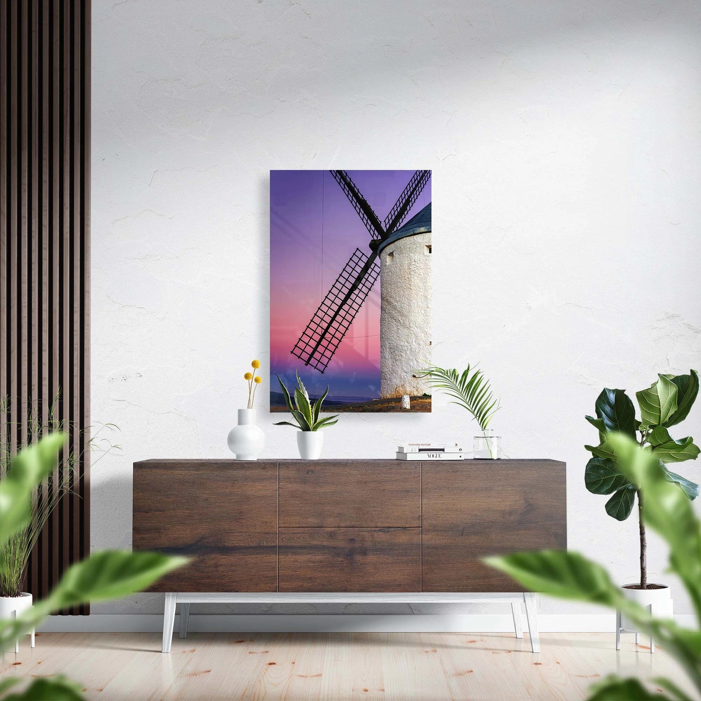 VIndmølle i aftensolen