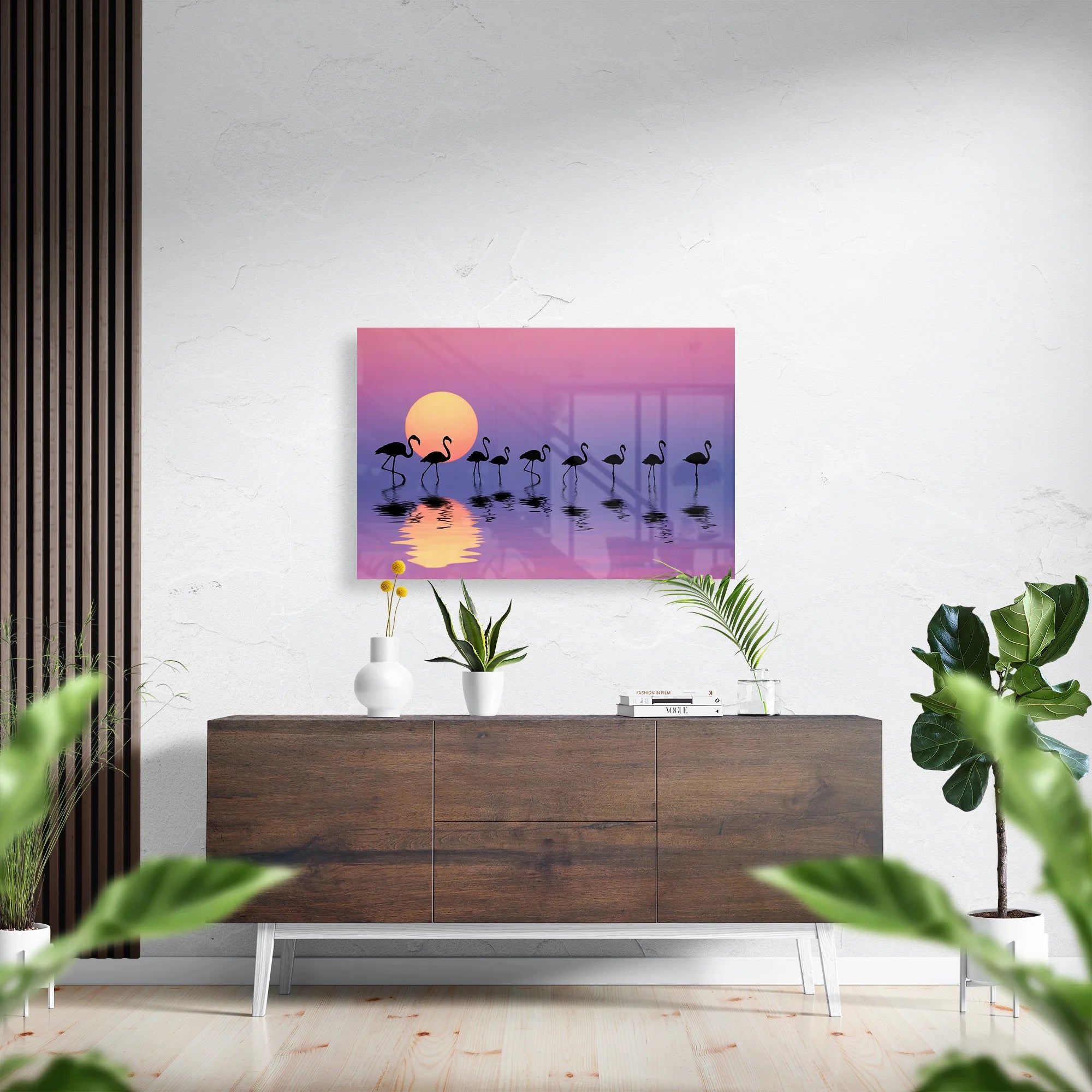 Family of flamingos