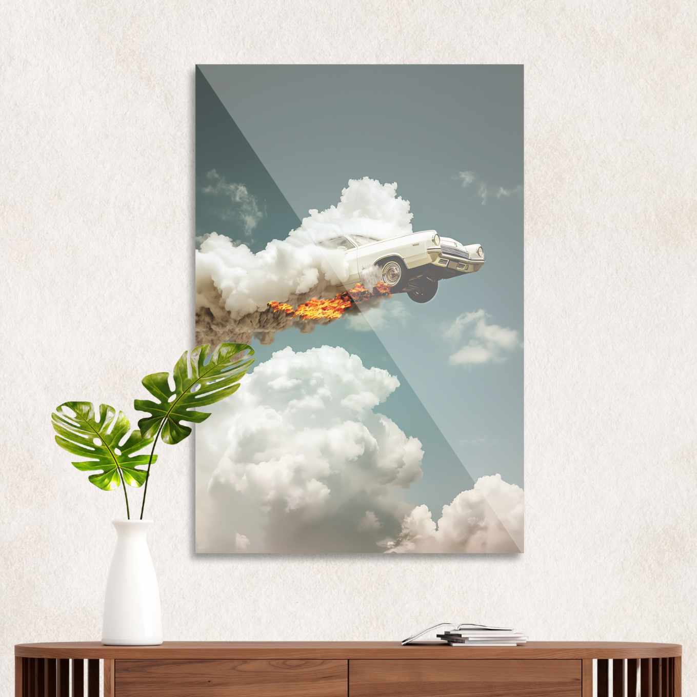 Flyvende klassisk bil