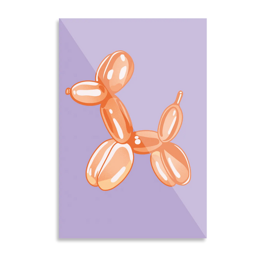 Orange ballonhund #2