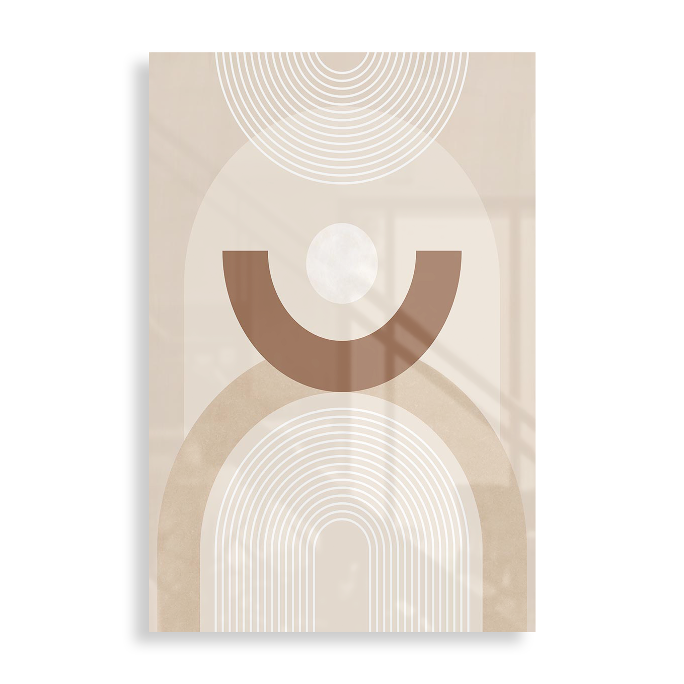 Beige cirkelmønster