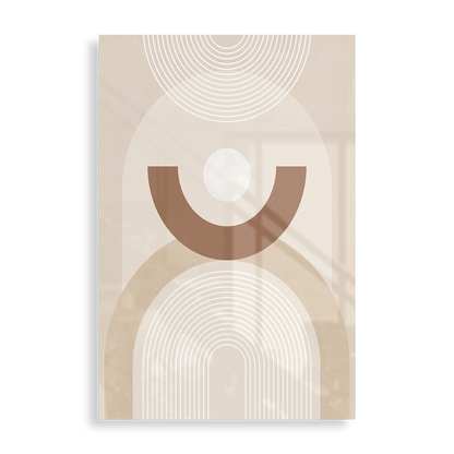 Beige cirkelmønster