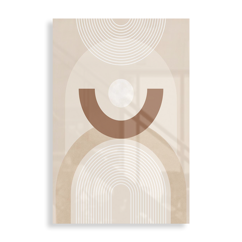 Beige cirkelmønster