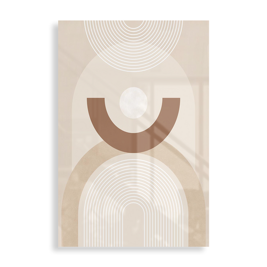 Beige cirkelmønster