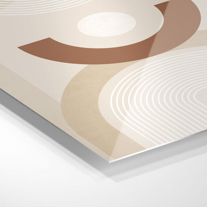 Beige cirkelmønster