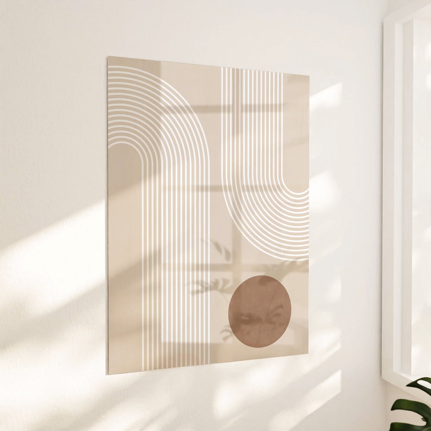 Beige cirkelmønster