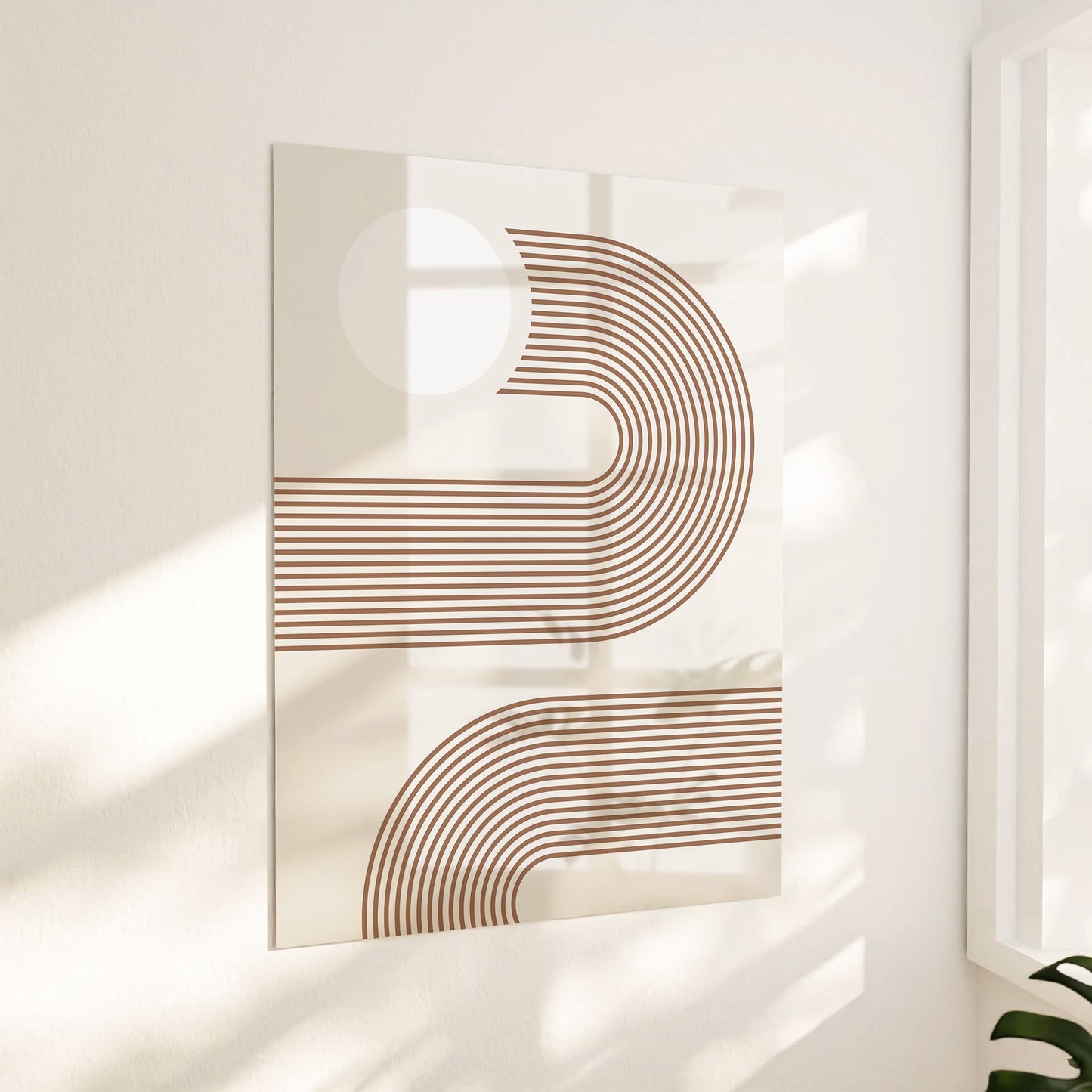 Beige cirkelmønster