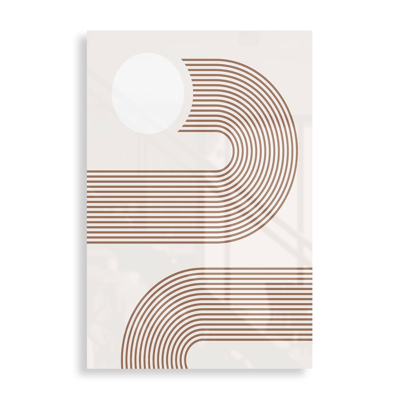 Beige cirkelmønster