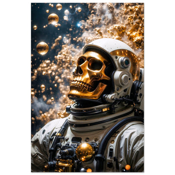 Gold skelet astrunaut