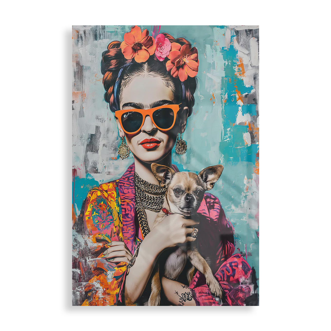 Frida Kahlo med chihuahua