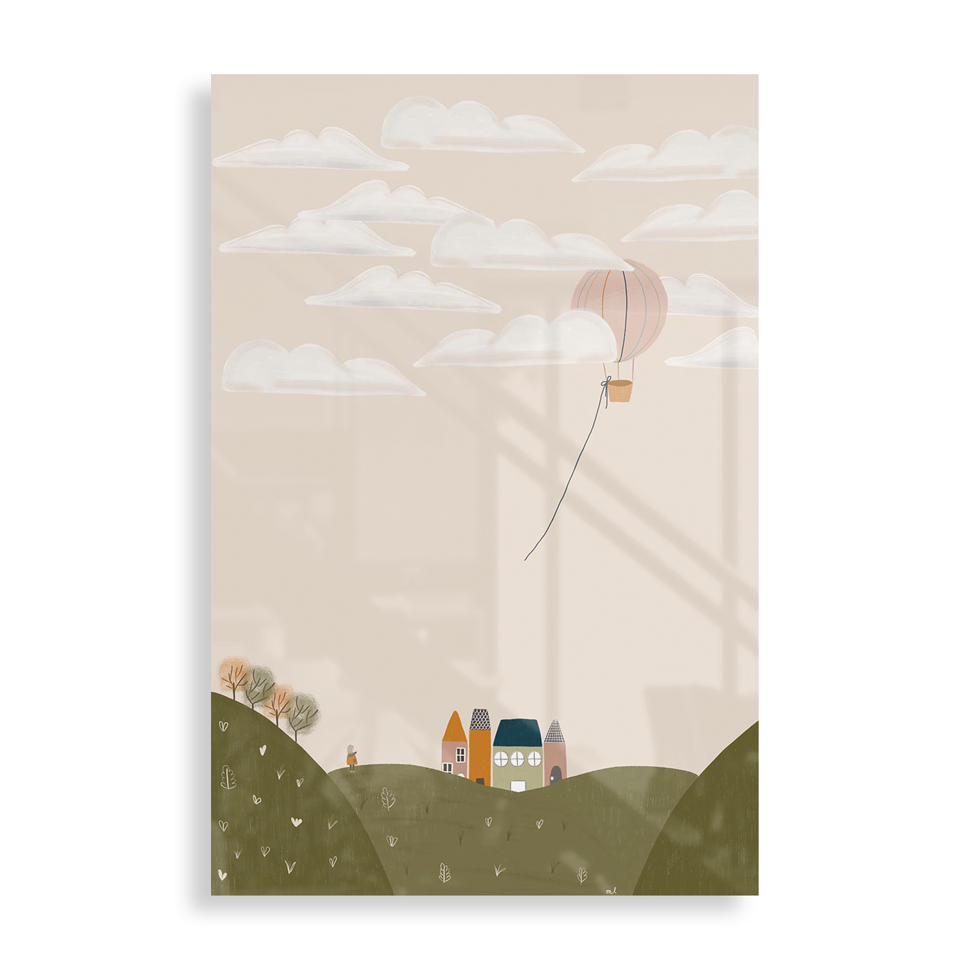 Lyserød luftballon