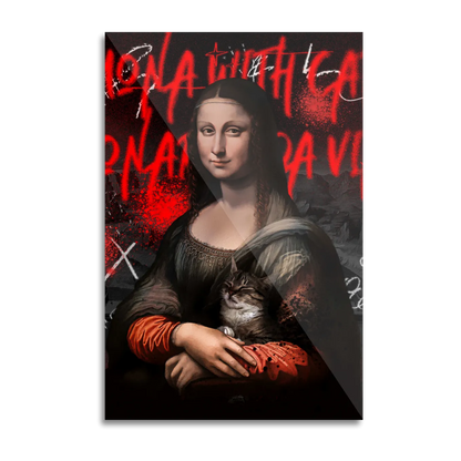 Mona Lisa med kat