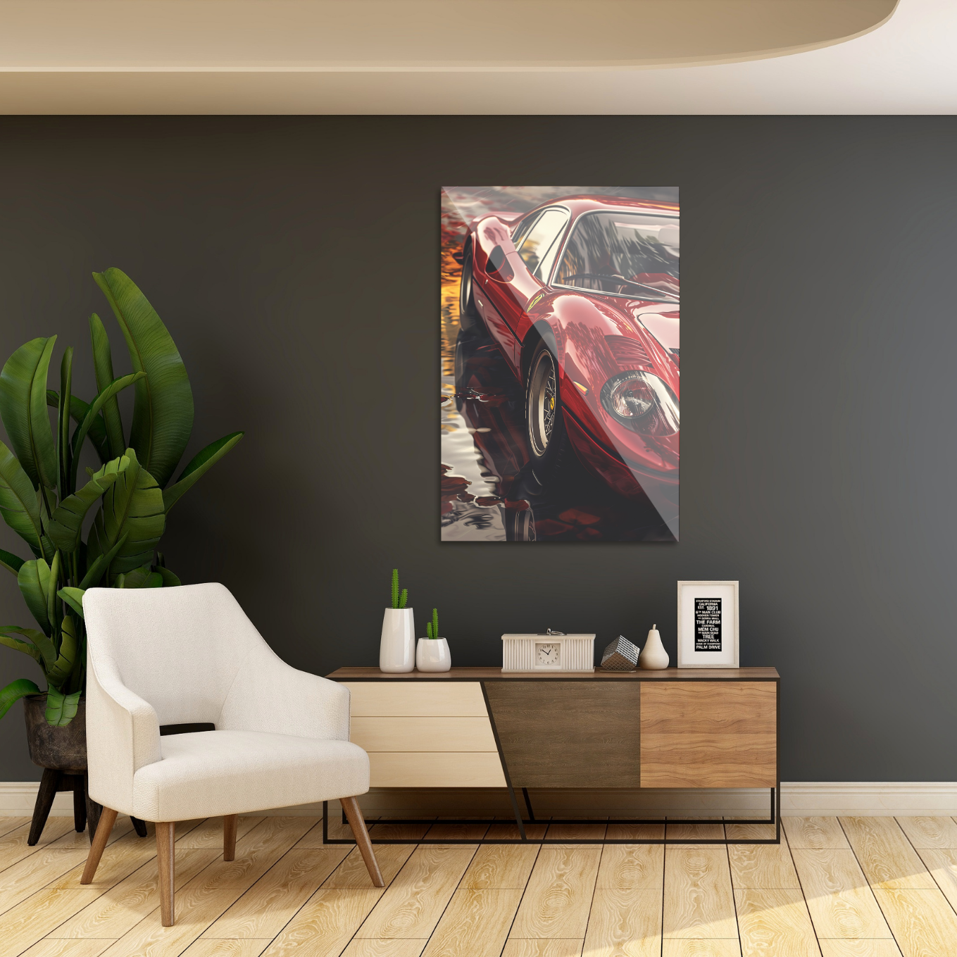 Klassisk rød Ferrari