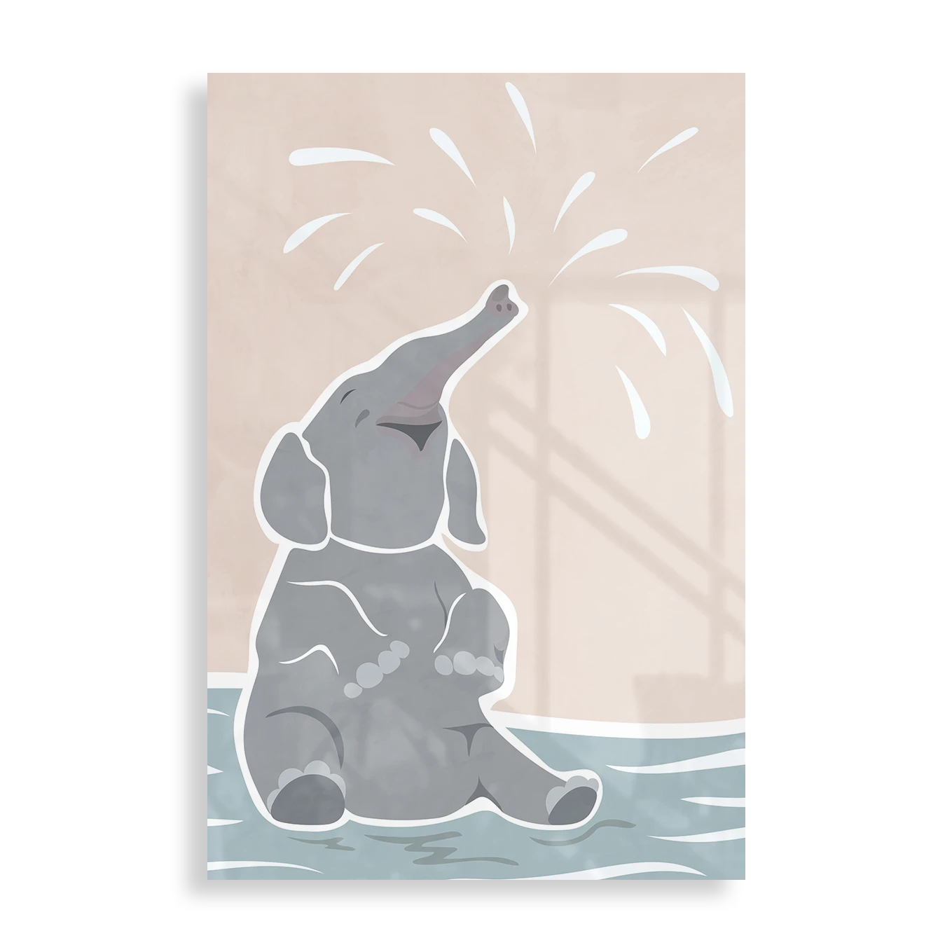 Elephant playing