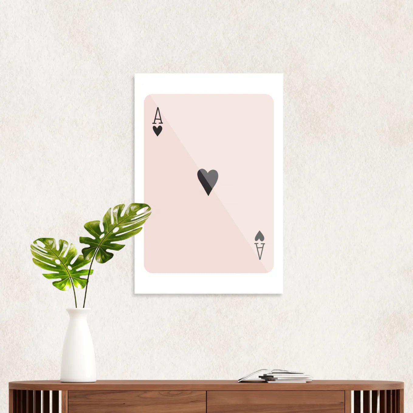 Ace of hearts Black