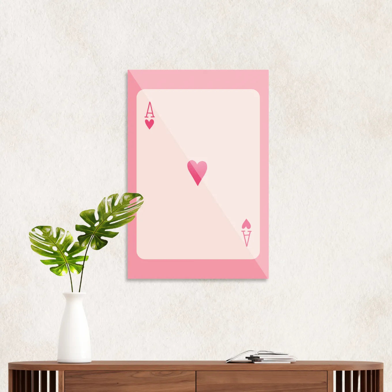 Ace of hearts Pink