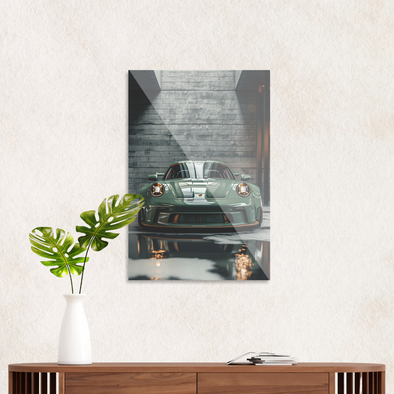 Sage green Porsche Elegance