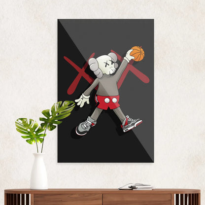 KAWS spiller basketball