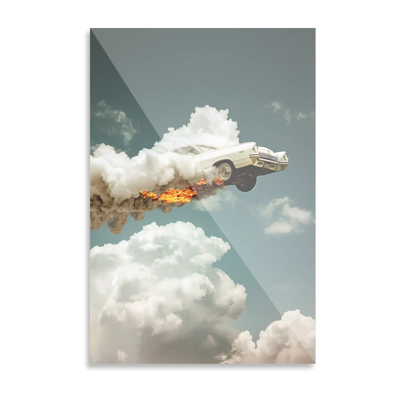 Flyvende klassisk bil