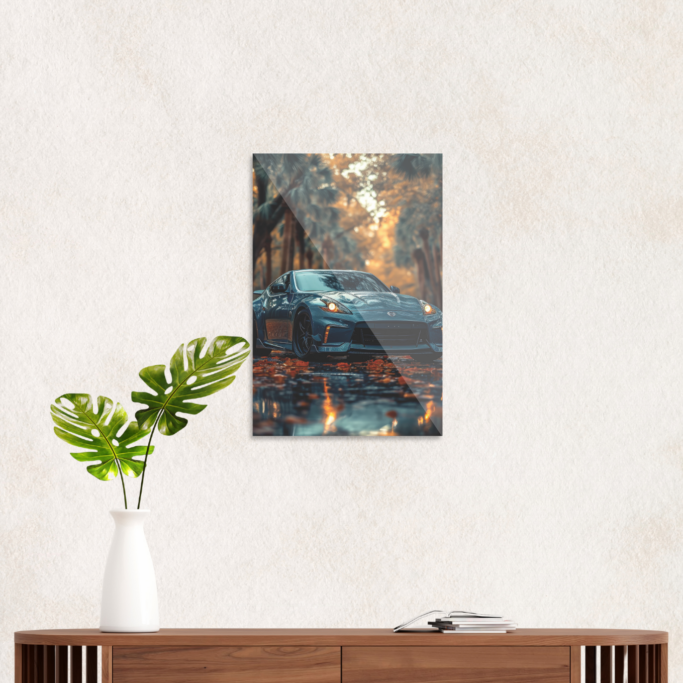 Nissan i efterårslandskab