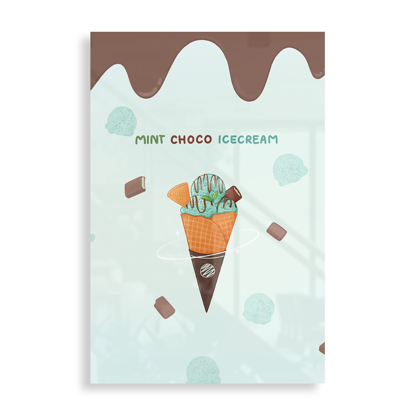Mint chocolate Icecream