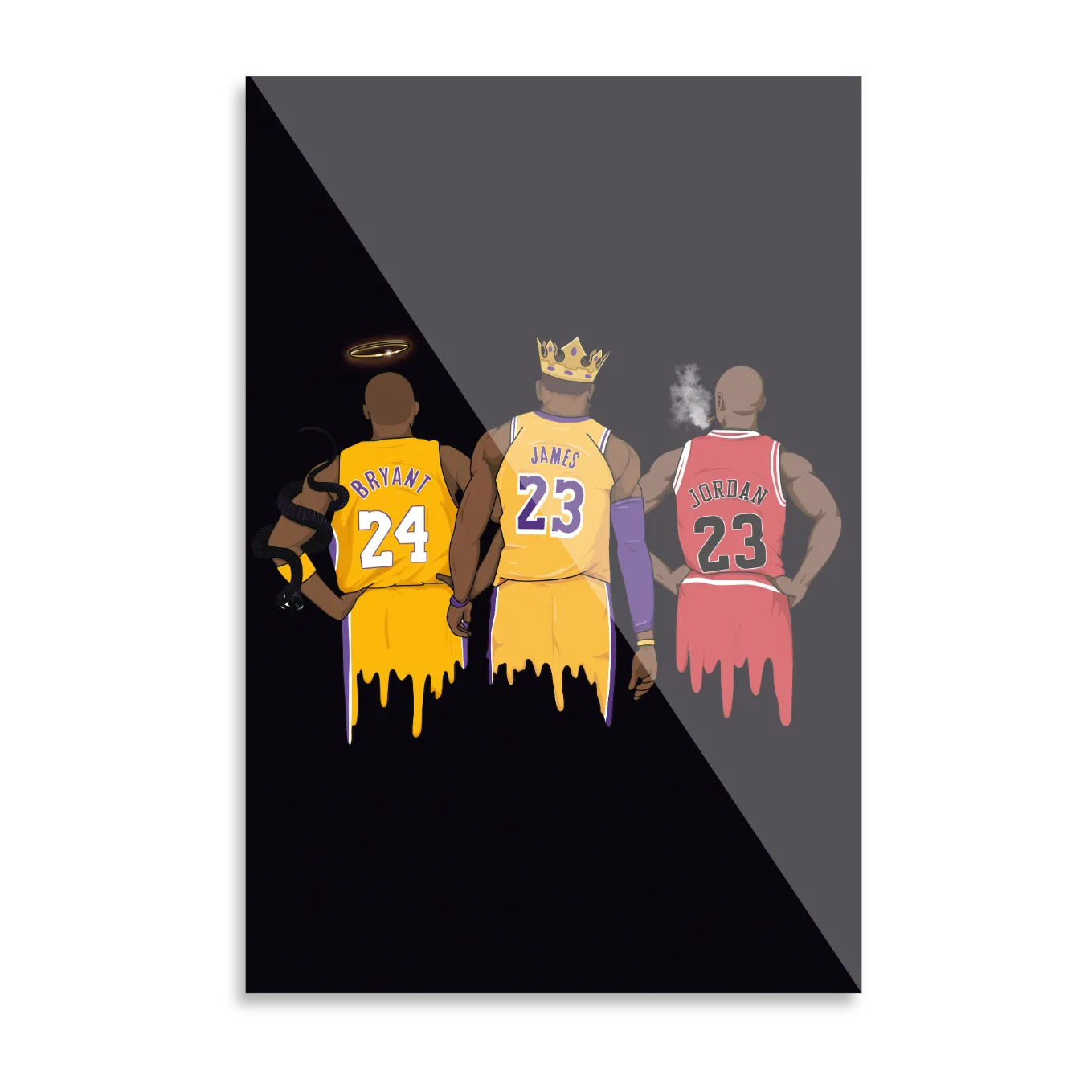 Kobe Bryant, LeBron James & Michael Jordan