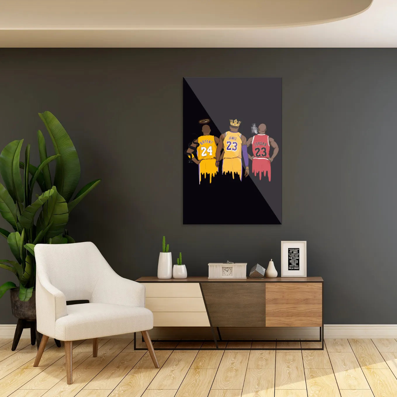 Kobe Bryant, LeBron James & Michael Jordan