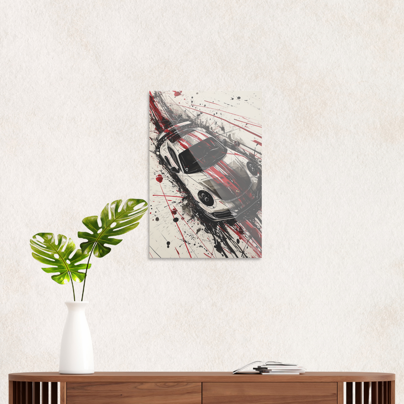 Porsche med røde striber 1