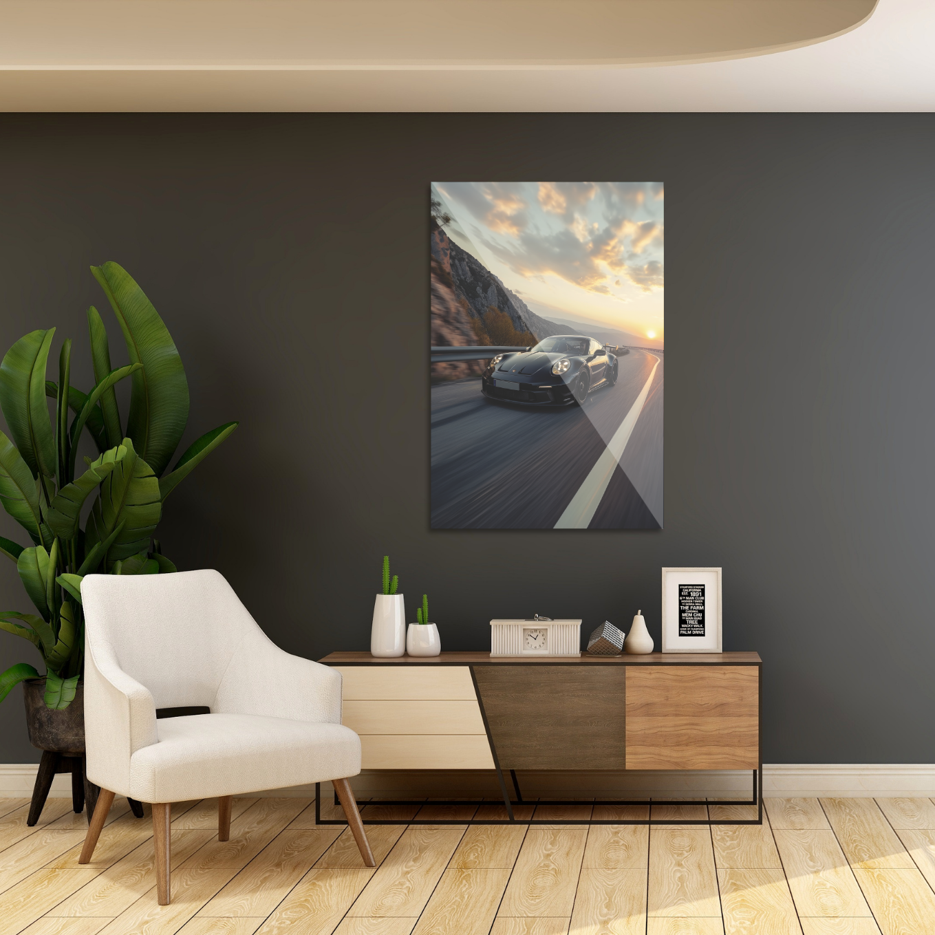 Porsche på åben vej