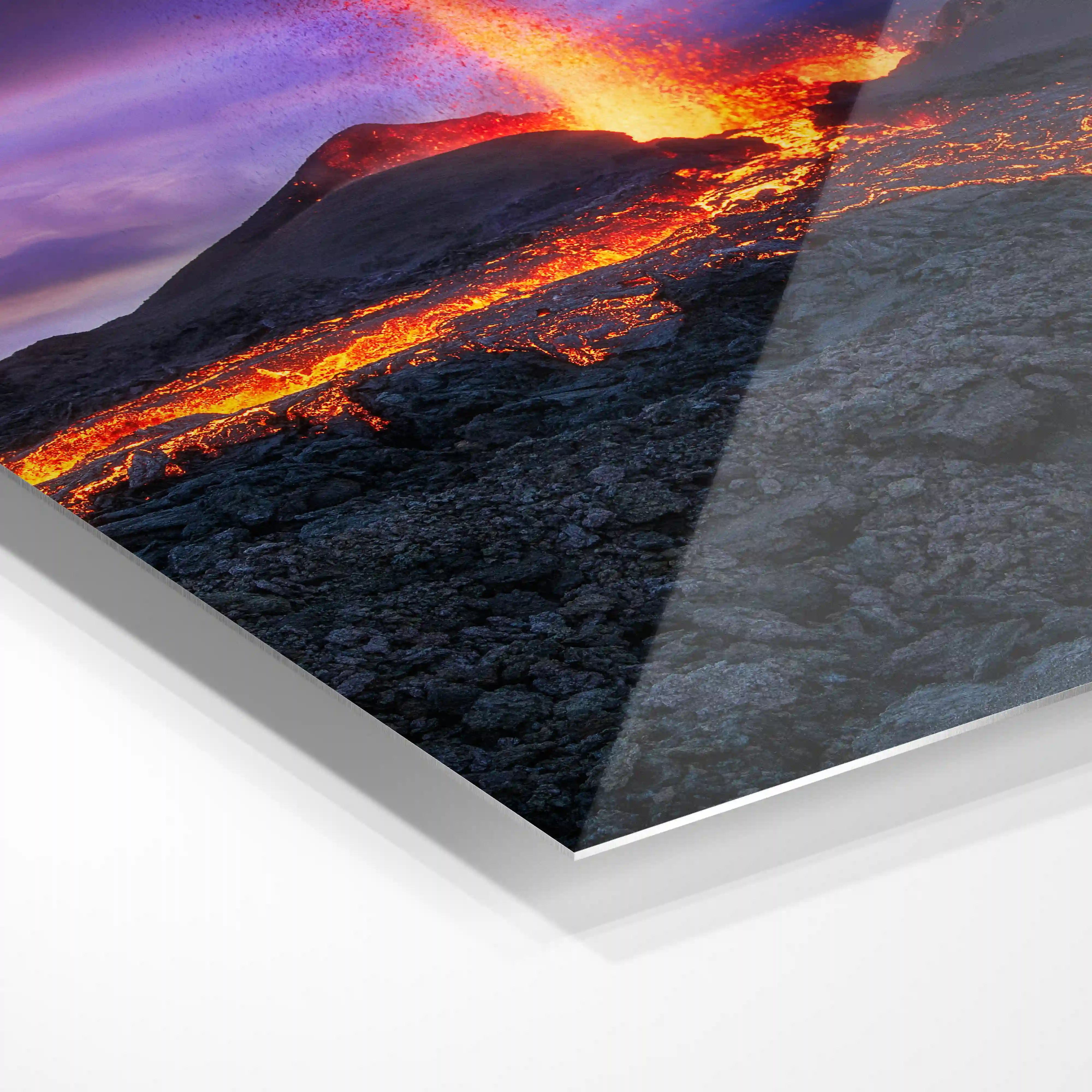 Firery volcano